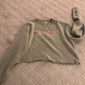 West Coast cropped sweatshirt